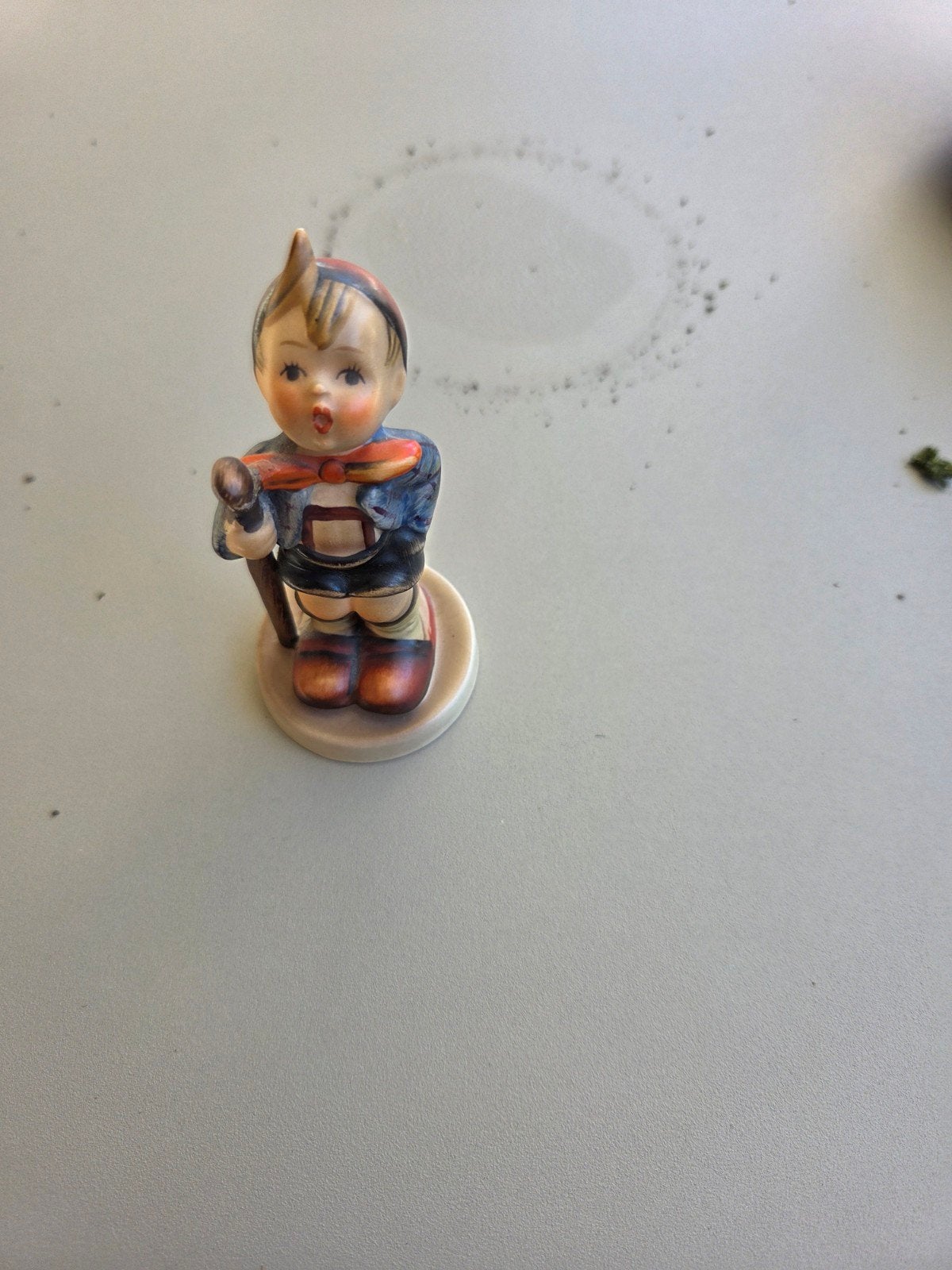 Vintage Hummel beeldje: Jongen met wandelstok, Ophalen of Verzenden, Gebruikt, Hummel