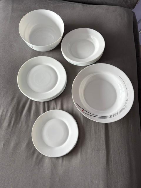 Servies, Huis en Inrichting, Keuken | Servies, Gebruikt, Bord(en), Overige stijlen, Glas, Ophalen