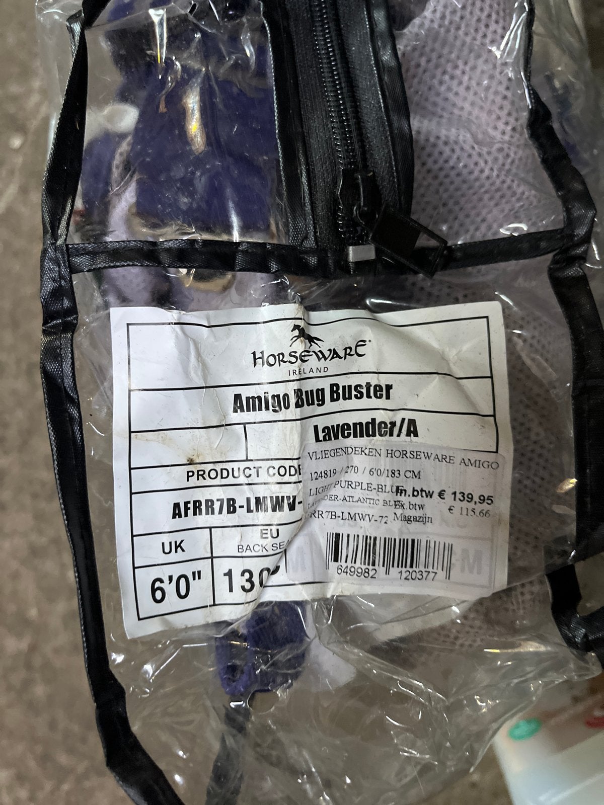 Vliegendekem amigo bug buster 6’0/183 cm, Wit, Vliegendeken, Ophalen of Verzenden, Zo goed als nieuw