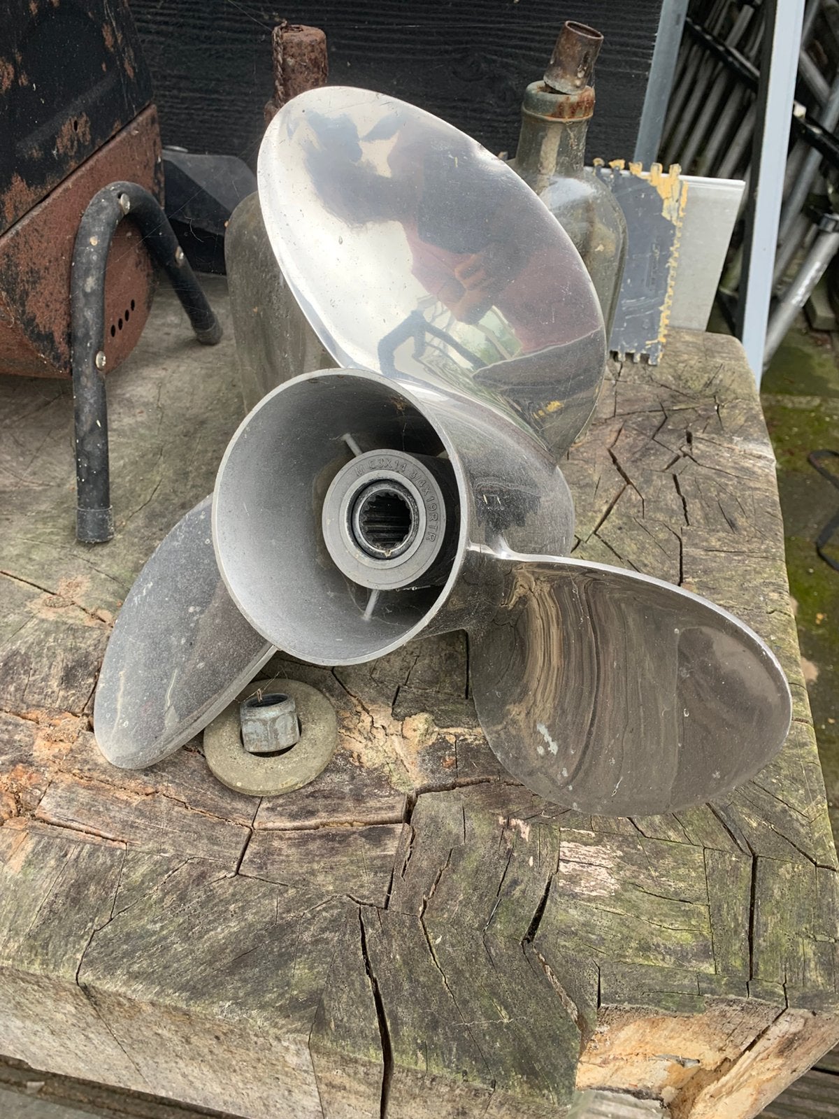 Propellor/ Schroef/ Mercury/ 3/4 x 19RTR, Ophalen, Zo goed als nieuw, Motor en Techniek, Motorboot