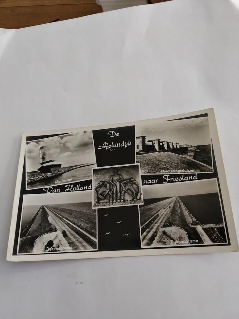 DE AFSLUITDIJK  VAN HOLLAND NAAR FRIESLAND, Ophalen of Verzenden, 1940 tot 1960, Friesland