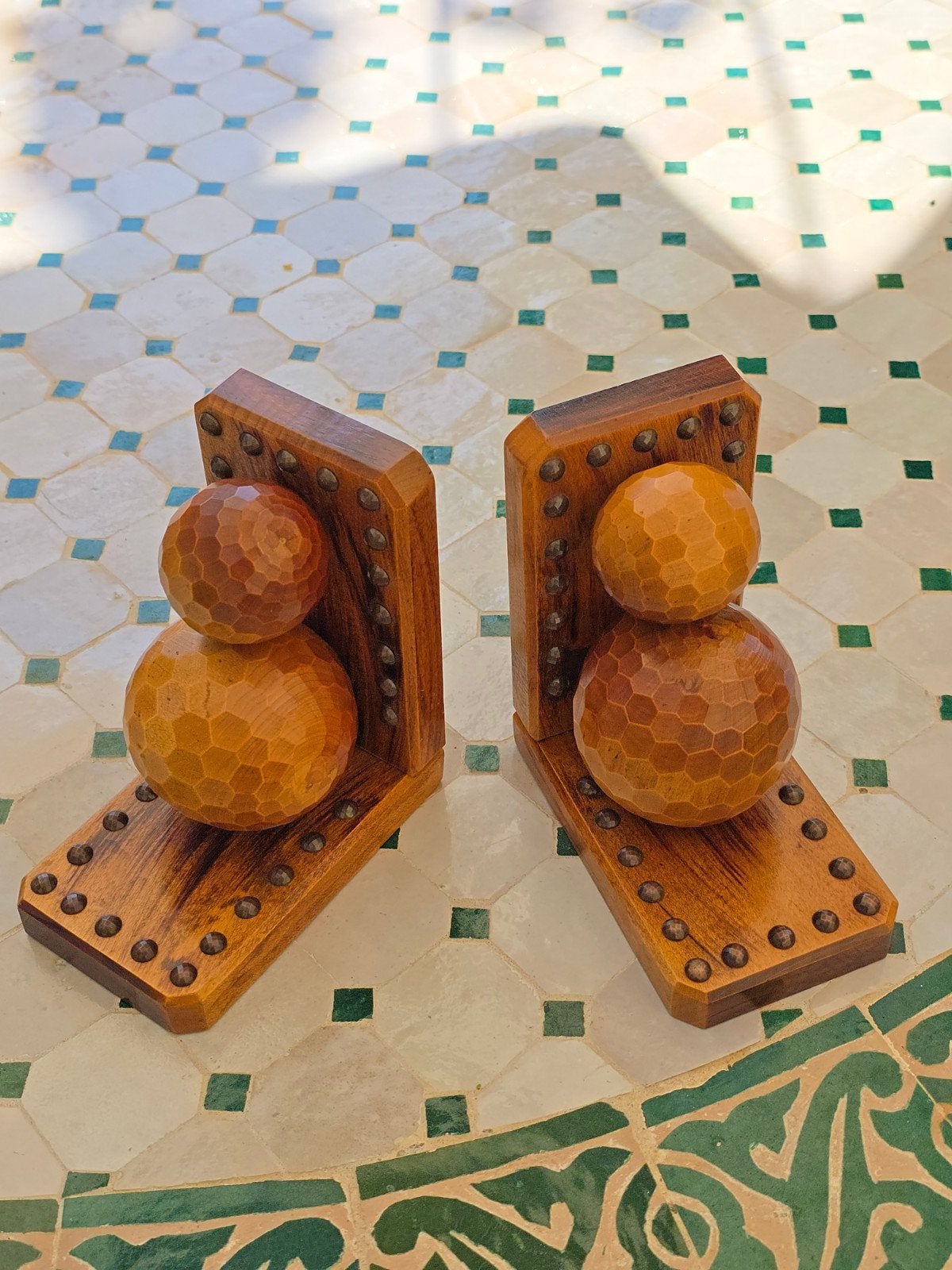 Set prachtige antieke Art Deco boekensteunen 1920S €49, Ophalen of Verzenden