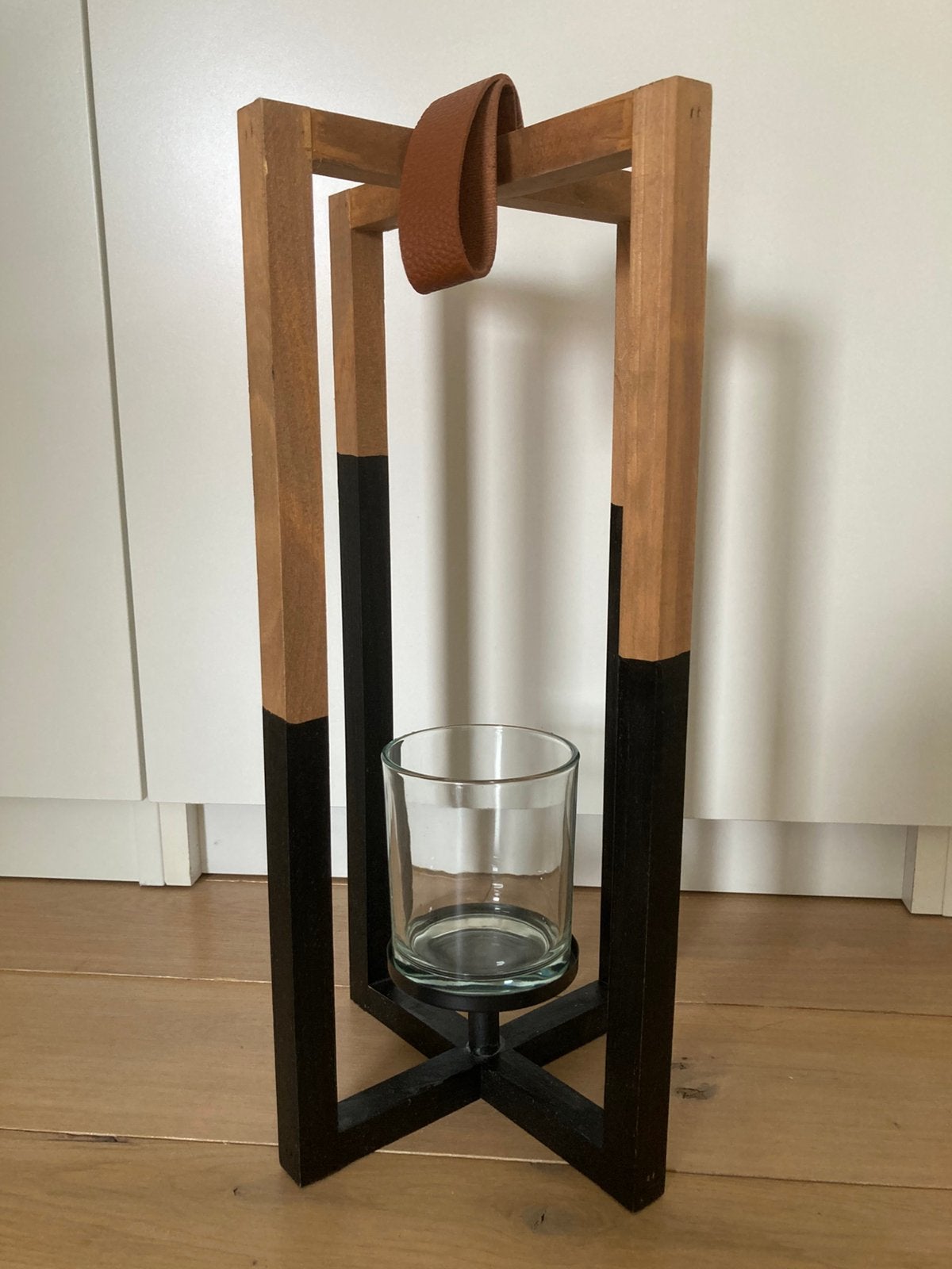 Windlicht, Ophalen, Zo goed als nieuw, Hout, Windlicht