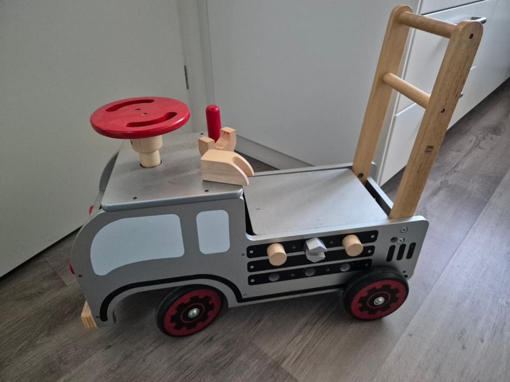 Houten loopauto klusauto, Kinderen en Baby's, Ophalen, Gebruikt, Rij- of Hobbelspeelgoed