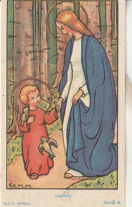 Prentje Oostenrijkse illustratrice Ida Bohatta-Morpurgo, Ophalen of Verzenden, Zo goed als nieuw, Kaart of Prent, Christendom | Katholiek