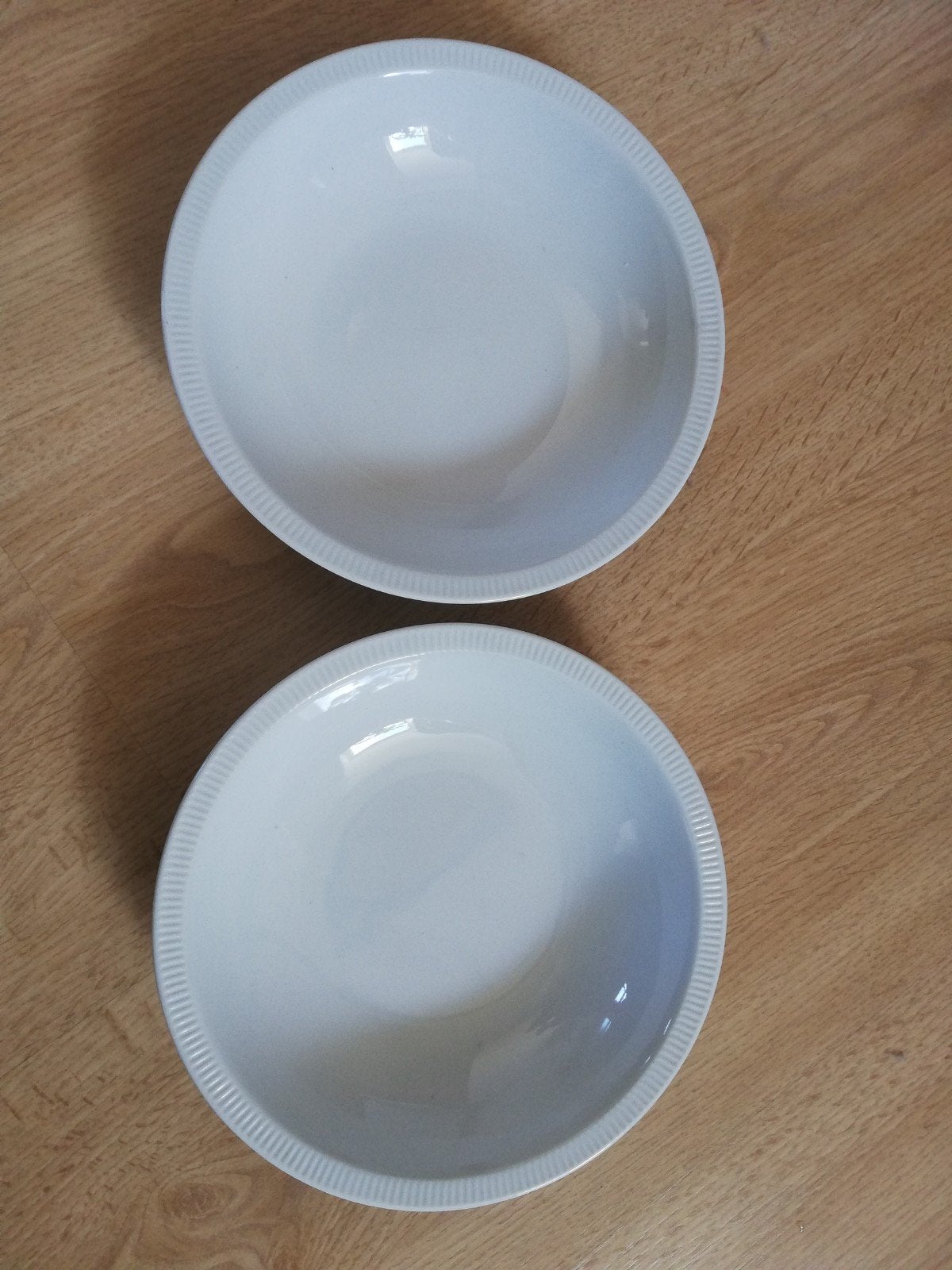 Cannelee soepborden, 2 stuks, Ophalen of Verzenden, Zo goed als nieuw, Porselein, Overige stijlen