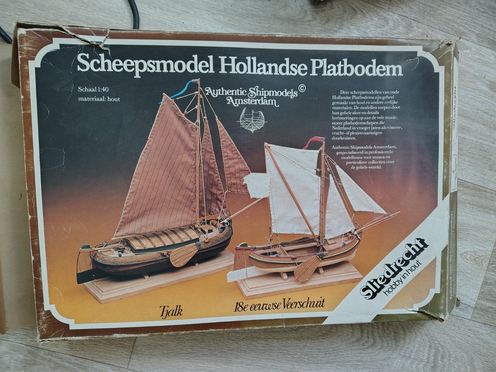 Scheepsmodel Hollandse Platbodem - Zederzeebotter, Hobby en Vrije tijd, Ophalen of Verzenden
