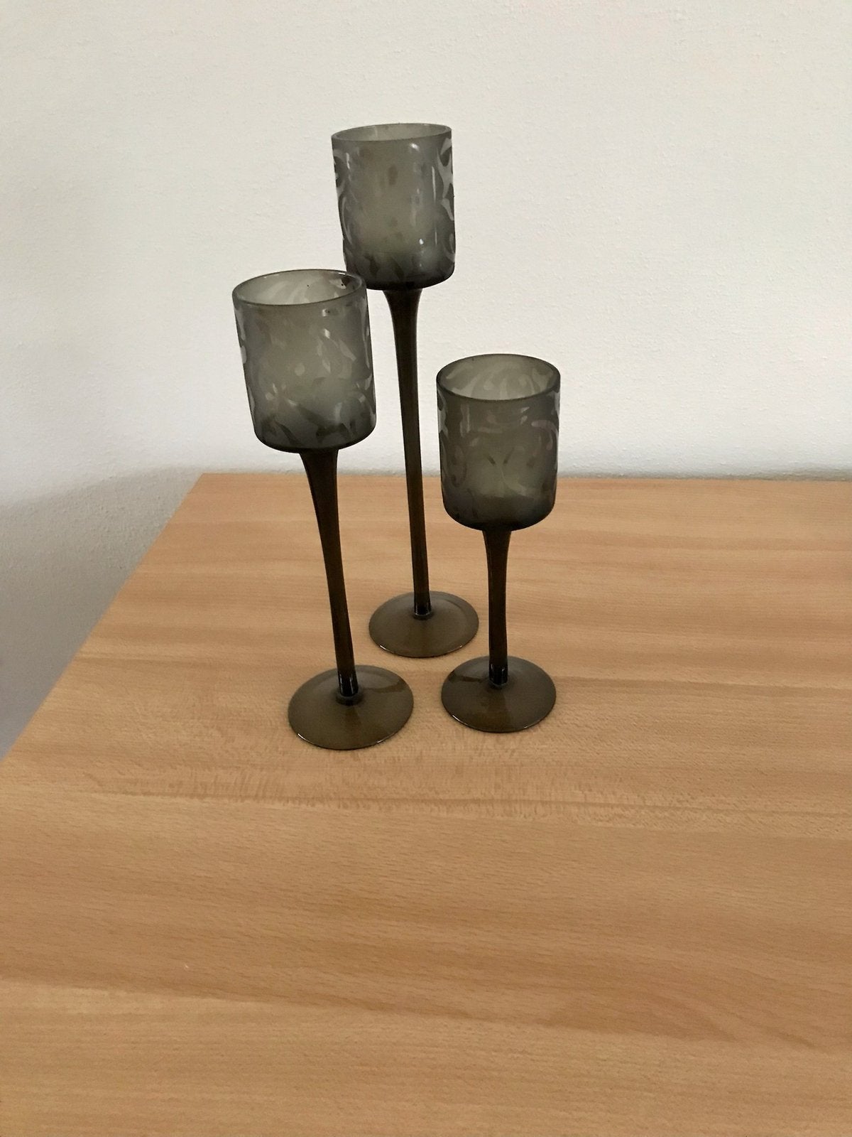 3 Theelicht houders zwart(samen€3), Huis en Inrichting, Ophalen of Verzenden, Zo goed als nieuw