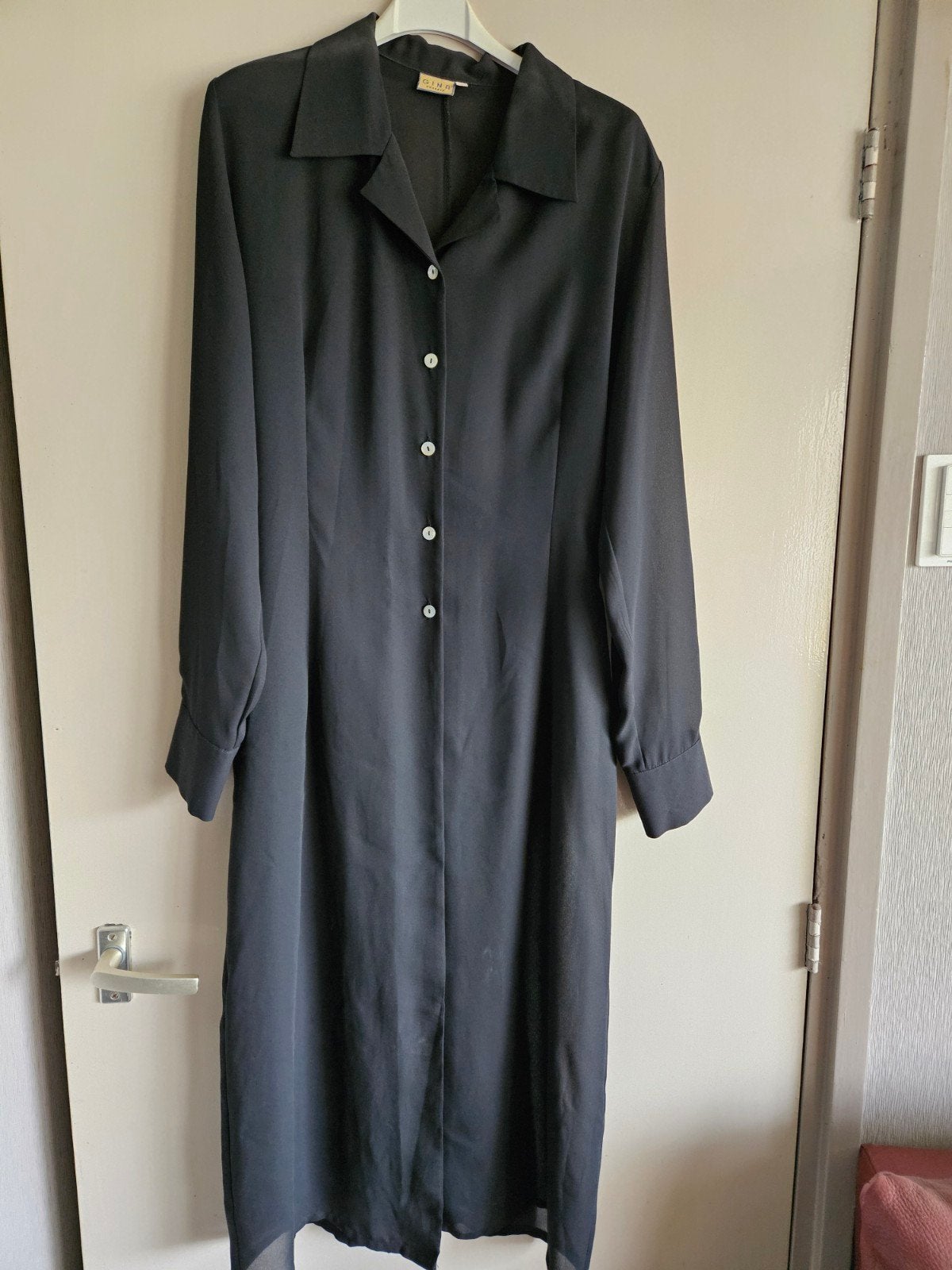 Lange zwarte blouse van Gina Umberto, maat M, Maat 38/40 (M), Zwart, Ophalen of Verzenden, Gina Umberto
