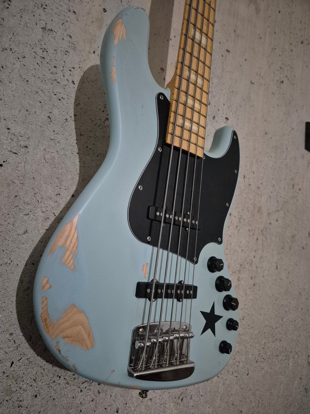 Capurso Guitars 5-snarige basgitaar - relic spiral, Ophalen of Verzenden, Zo goed als nieuw, Elektrisch, 5-snarig