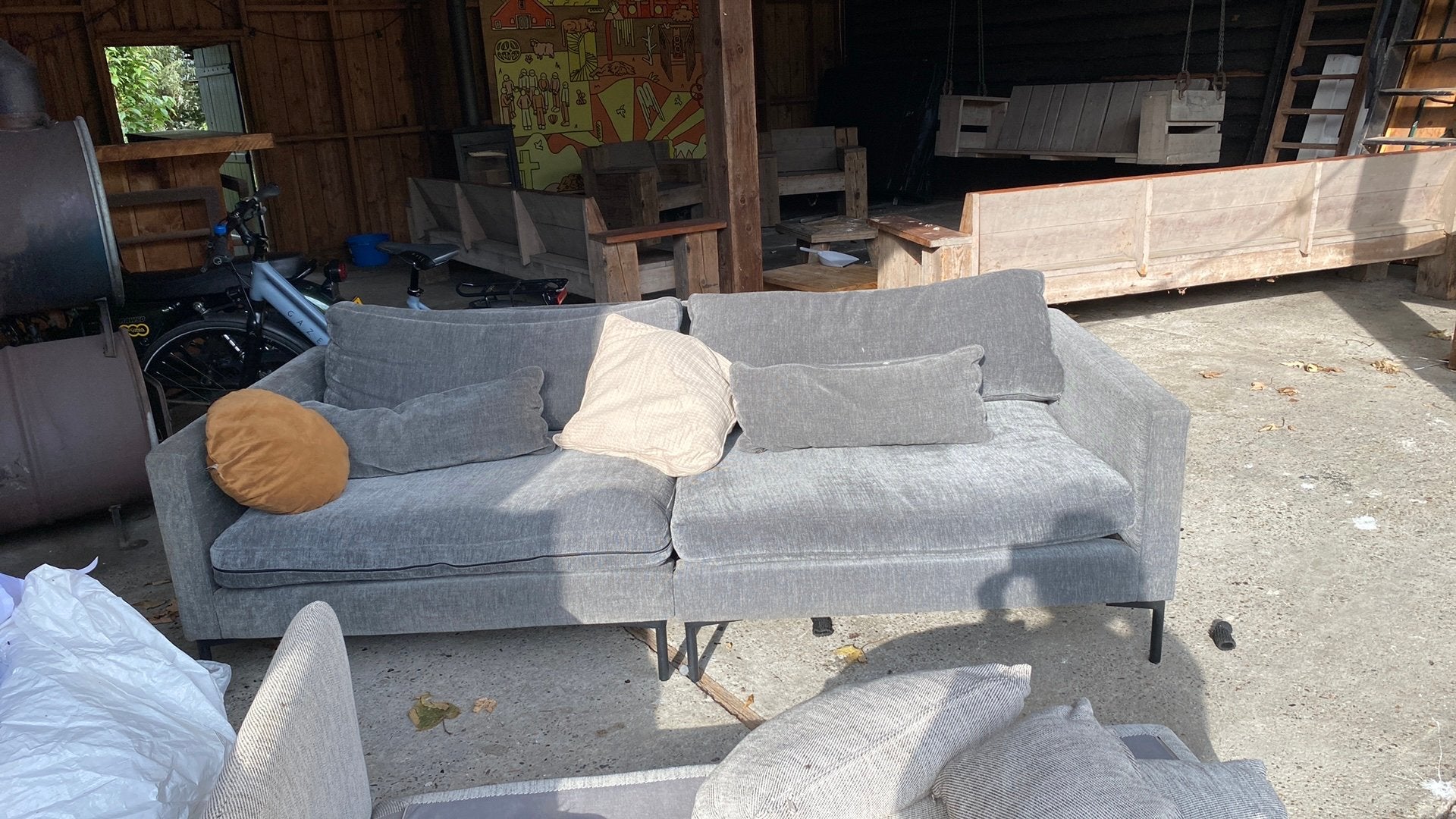 Gratis 2,5 zits bank, Ophalen, Gebruikt, Tweepersoons, 75 tot 100 cm