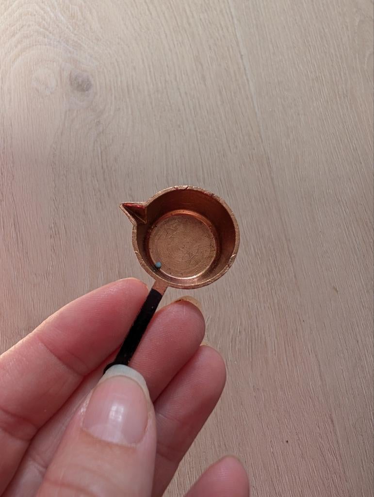 Metalen pan poppenhuis, Ophalen of Verzenden, Gebruikt, Gebruiksvoorwerp