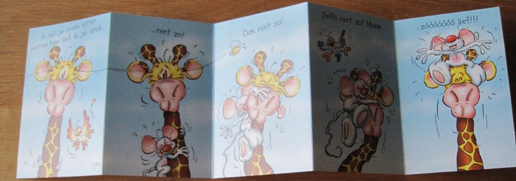 Trouw kaart van Doodle - met giraffe - nieuw - met envelop, Ophalen of Verzenden, Nieuw