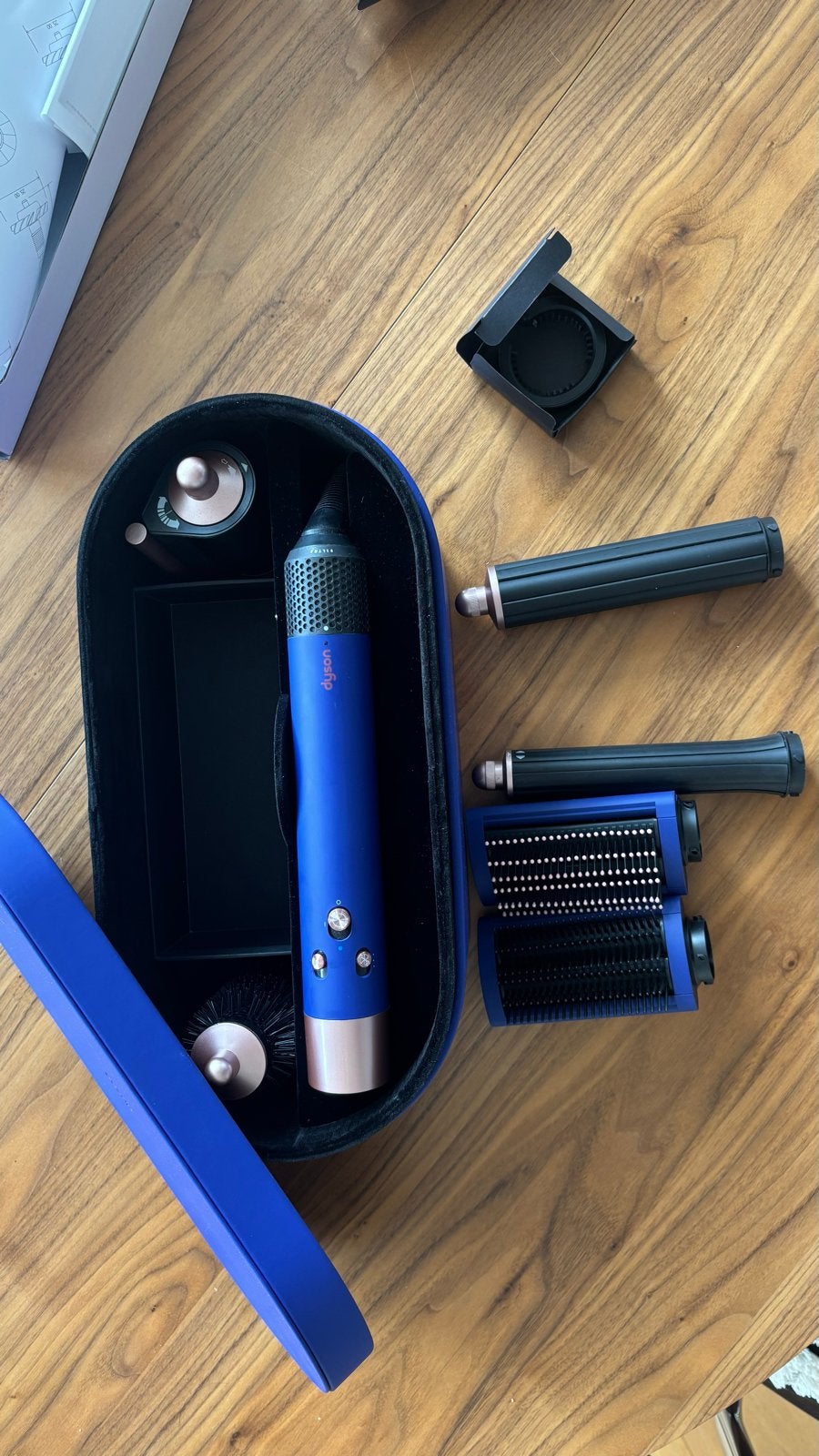 Dyson Airwrap Complete Styler - Blauw/Koper, Sieraden, Tassen en Uiterlijk, Ophalen of Verzenden, Zo goed als nieuw, Krultang of Stijltang