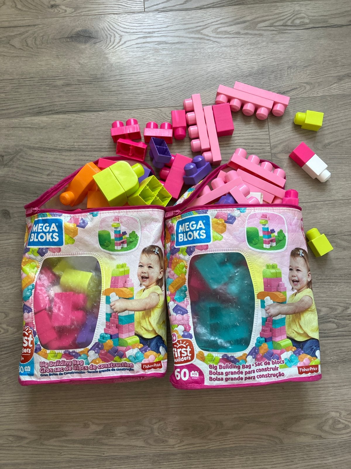 2x Mega Bloks First Builders Big Building Bag, Ophalen, Gebruikt, Megabloks