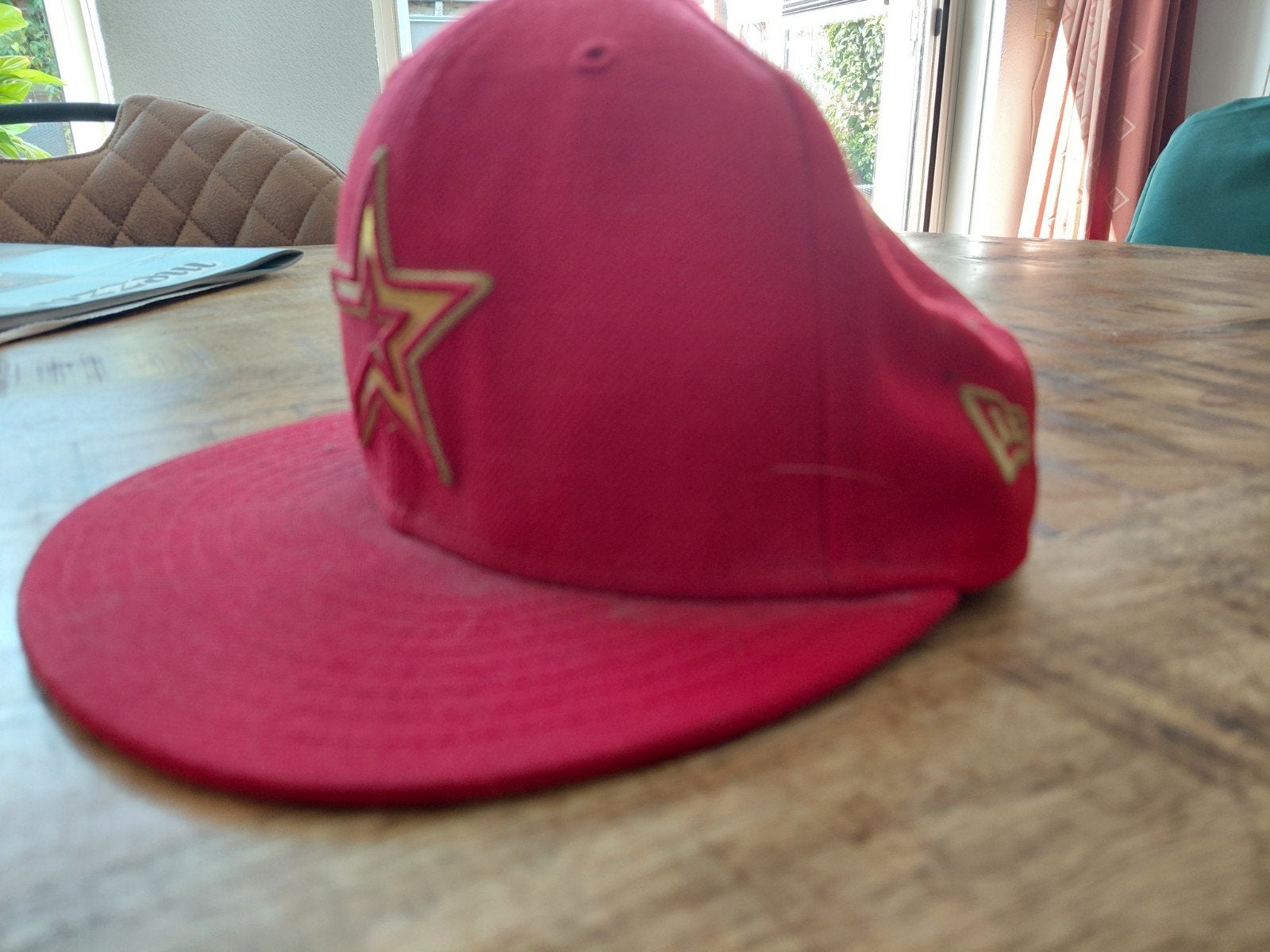 Rode New Era 59FIFTY Houston Astros MLB Fitted Cap, Ophalen, New Era, Gedragen, Pet