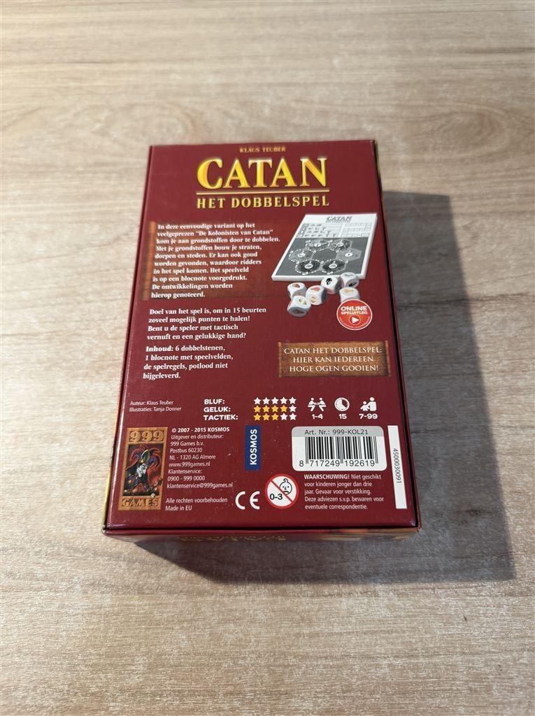 Catan het dobbelspel - 999 games - S7035, Hobby en Vrije tijd, Gezelschapsspellen | Bordspellen, Ophalen of Verzenden, Zo goed als nieuw