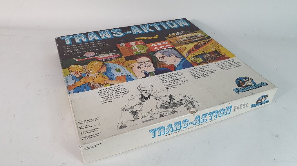 Trans-Aktion, vintage handelsspel van Flamenco. Nieuw. 8C9, Hobby en Vrije tijd, Tweedehands verkoop, Tweedehands verkoop, Gebruikt