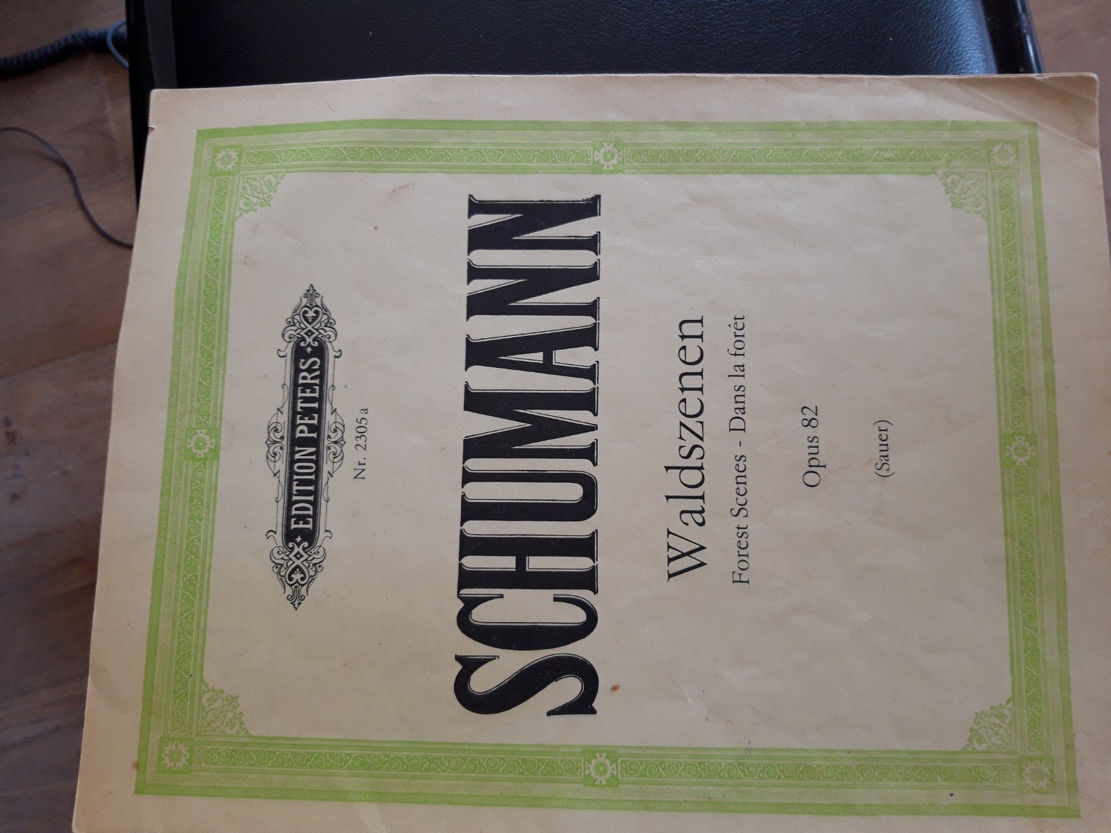 Schumann Waldszenen Opus 82 - Pianomuziek Bladmuziek, Muziek en Instrumenten, Bladmuziek, Gebruikt, Klassiek, Ophalen of Verzenden