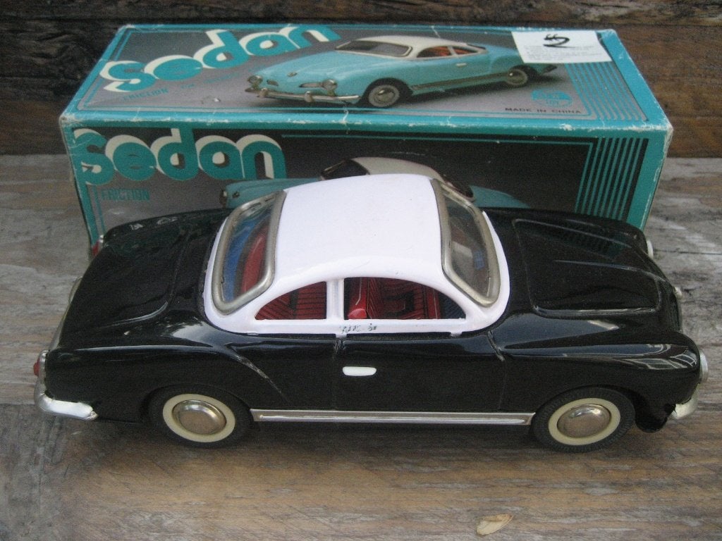 Blikken Volkswagen Karmann Ghia MF 743, Antiek en Kunst, Antiek | Speelgoed, Ophalen of Verzenden