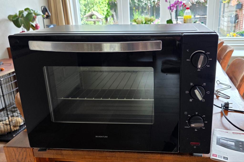 Inventum OV607B Vrijstaande Oven - Zo goed als nieuw, Witgoed en Apparatuur, Ovens, Zo goed als nieuw, Vrijstaand, Oven, Inventum