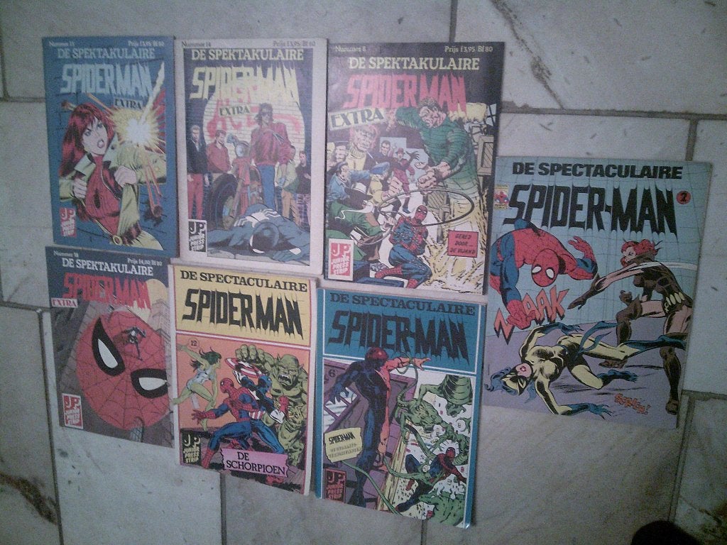 7 X spiderman album / comic, Eén comic, Ophalen of Verzenden, Gelezen, Europa