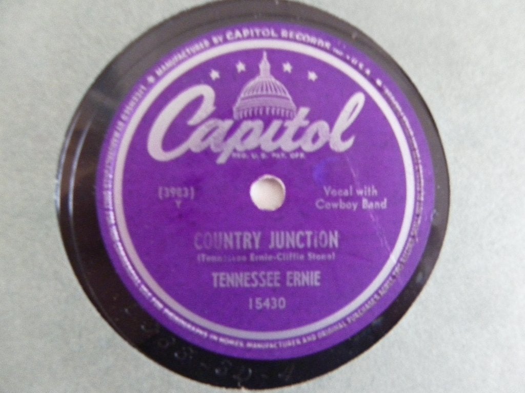 78 Toerenplaat Tennessee Ernie - Country Junction, Gebruikt, Ophalen of Verzenden, 12 inch, Overige typen