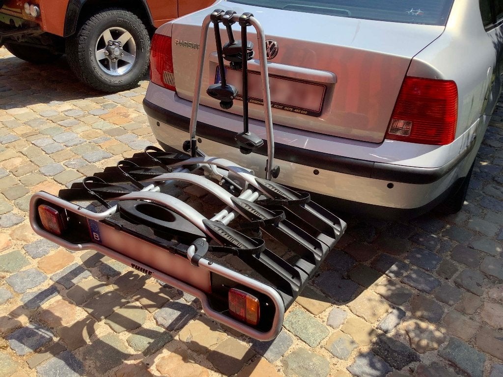 Thule Euroride Fietsendrager 943 - voor 3 fietsen, Auto diversen, Fietsendragers, Gebruikt, Trekhaakdrager, 3 fietsen of meer