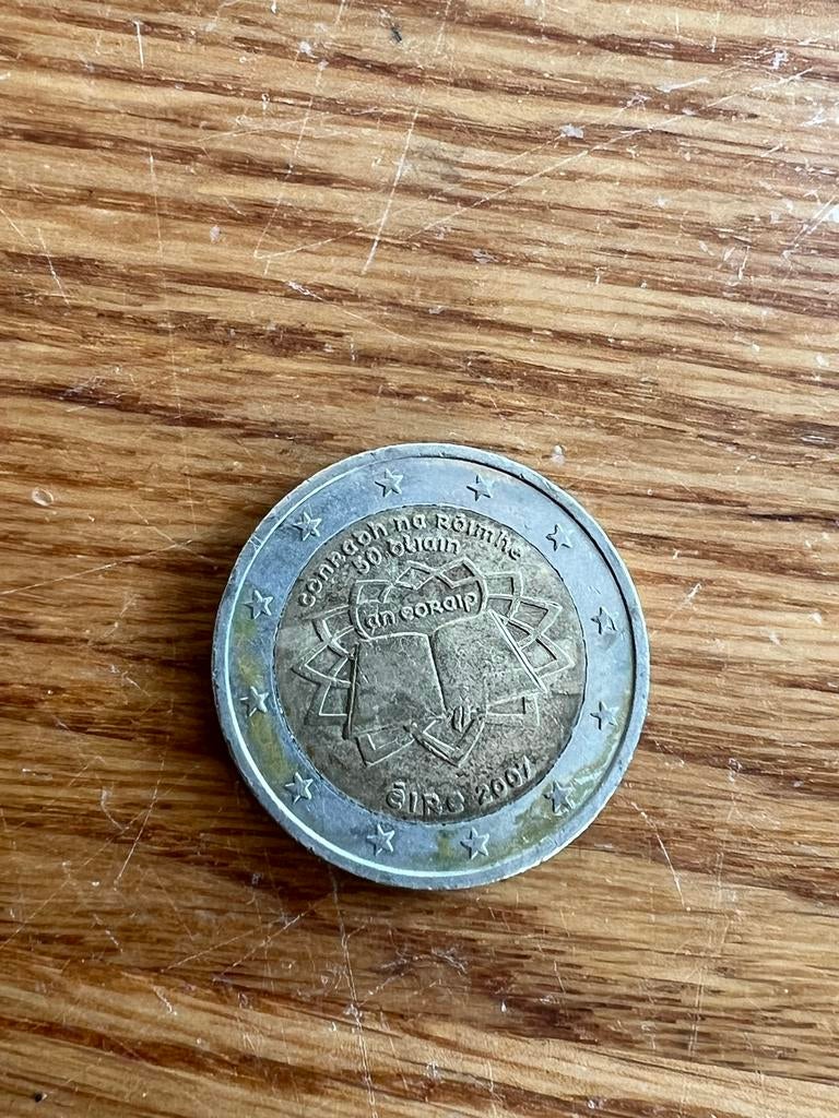 Ierse speciale 2 Euro munt 2007 - Verdrag van Rome, Ophalen of Verzenden, Ierland, 2 euro, Losse munt