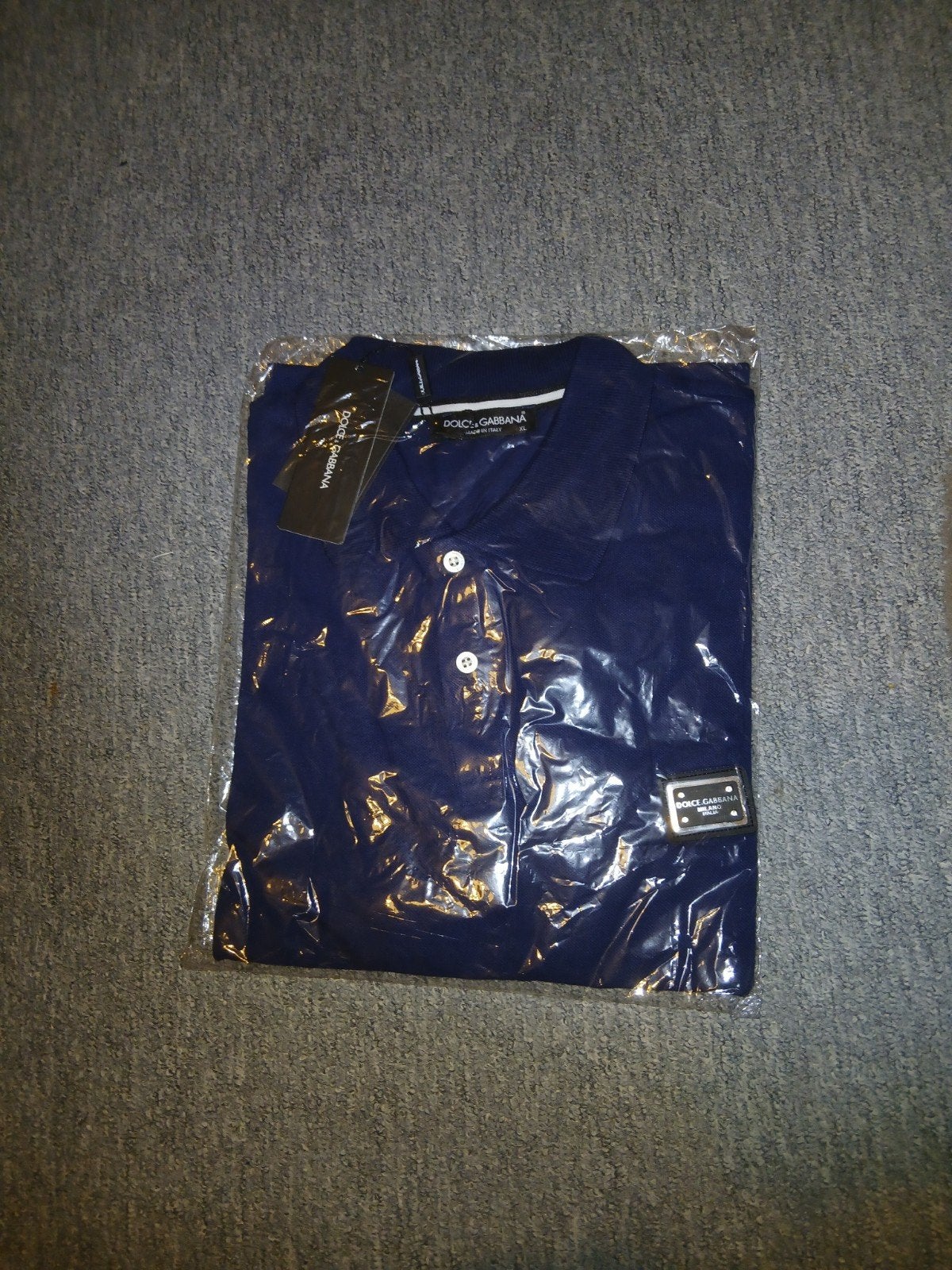 Dolce & Gabbana Polo Shirt - Nieuw met labels, Dolce & Gabbana, Blauw, Ophalen of Verzenden, Maat 56/58 (XL)