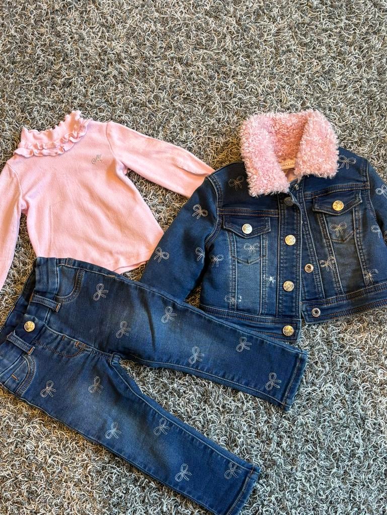 Monnalisa 3 delig set 12 maanden, Kinderen en Baby's, Ophalen of Verzenden, Zo goed als nieuw, Meisje, Setje
