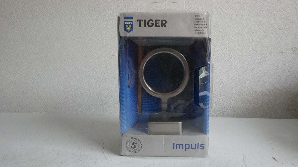 Tiger Impuls handdoekring, zgan, Ophalen of Verzenden, Zo goed als nieuw, Zilver, Handdoekenrek