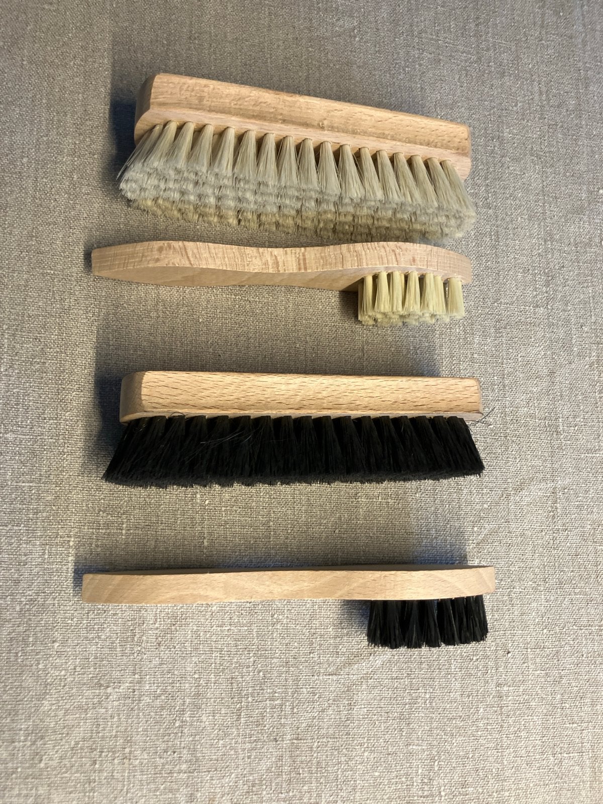 Set schoenborstels, Ophalen