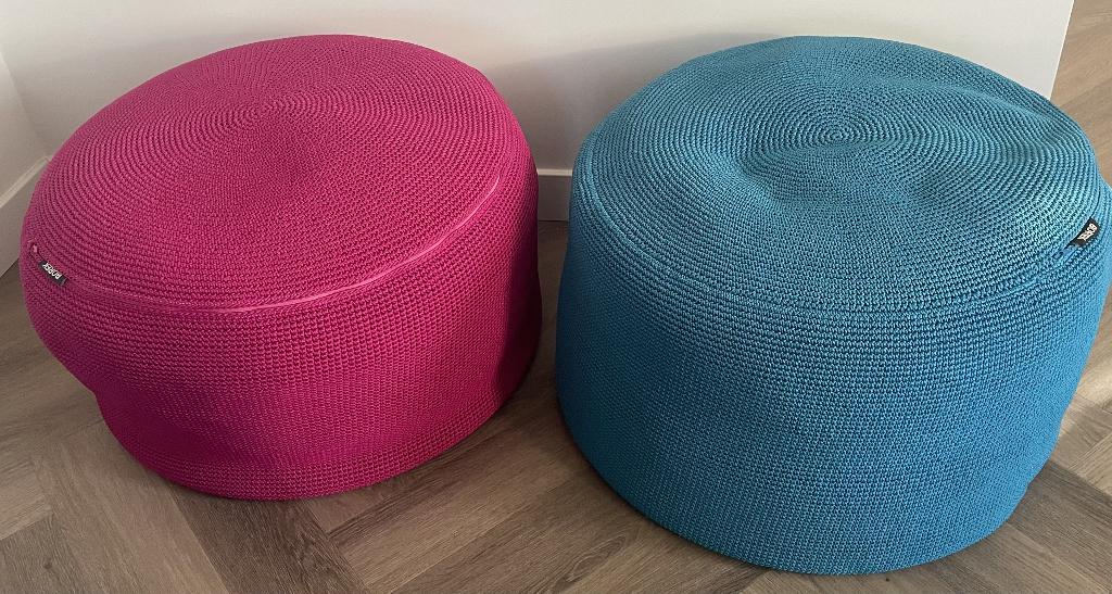 Borek crochette poefs en kussens, Overige materialen, Zo goed als nieuw, Loungeset, Stoel