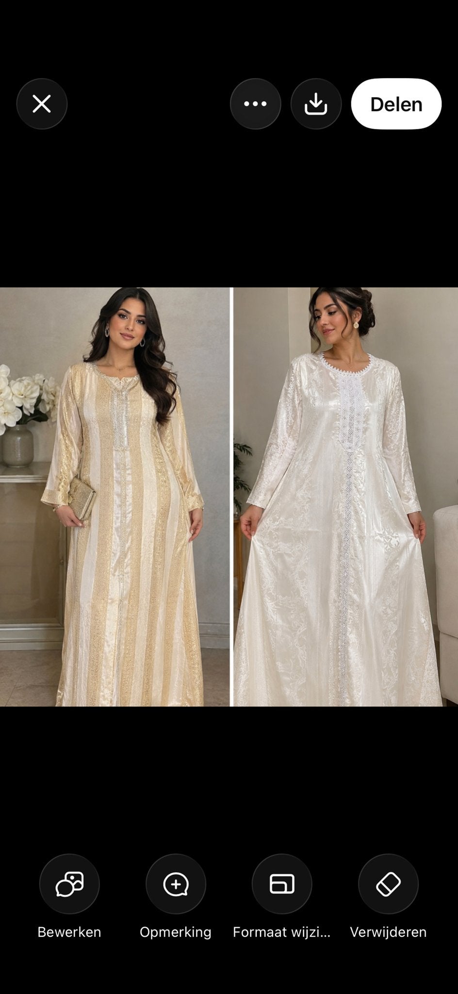 Elegante Henna Jurk nqish, Kleding | Dames, Maat 38/40 (M), Nieuw, Ophalen of Verzenden, Goud