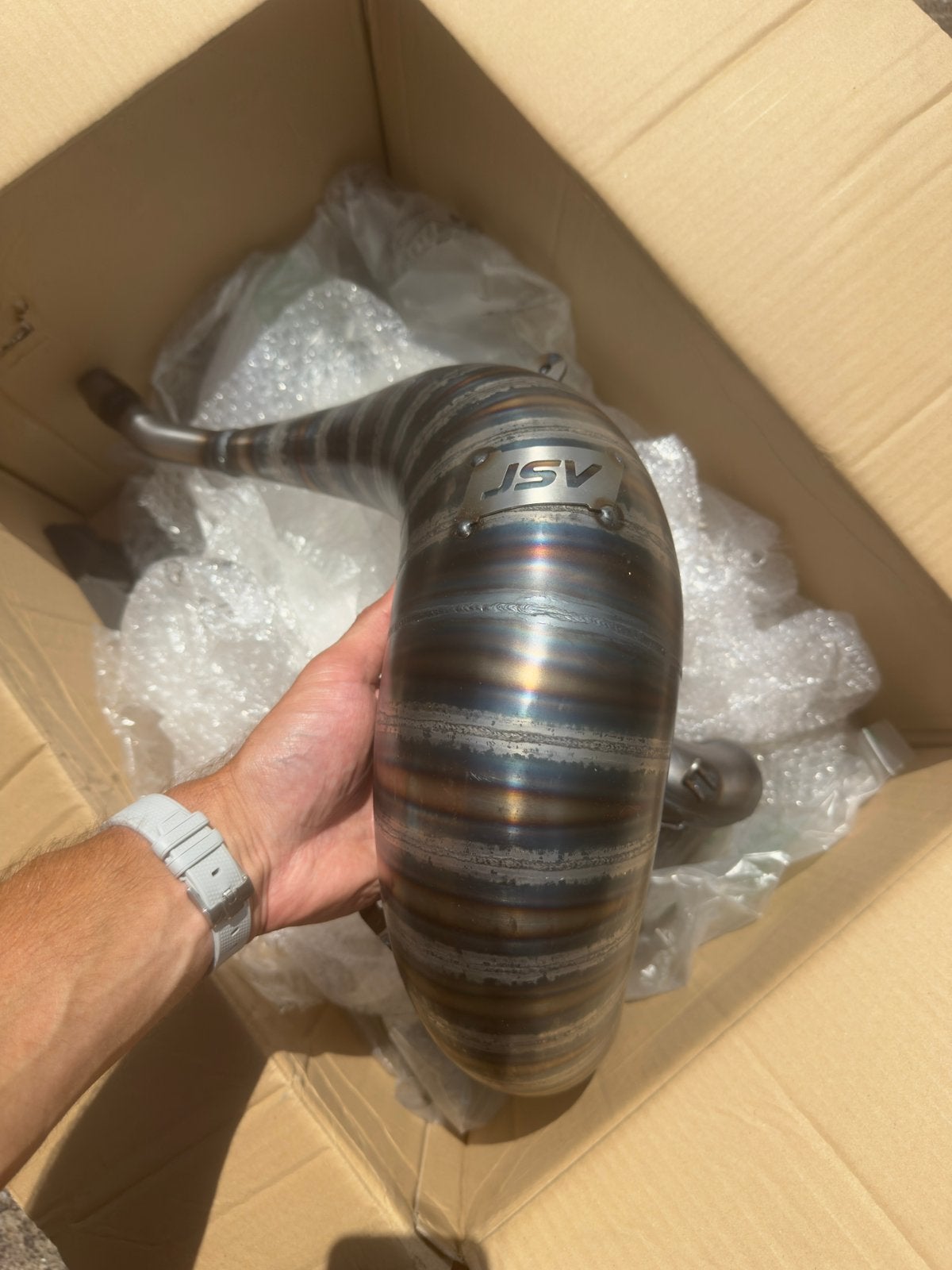 JSV Cone Pipe Kawasaki KX250 (1999–2002), Motoren, Ophalen of Verzenden, Nieuw
