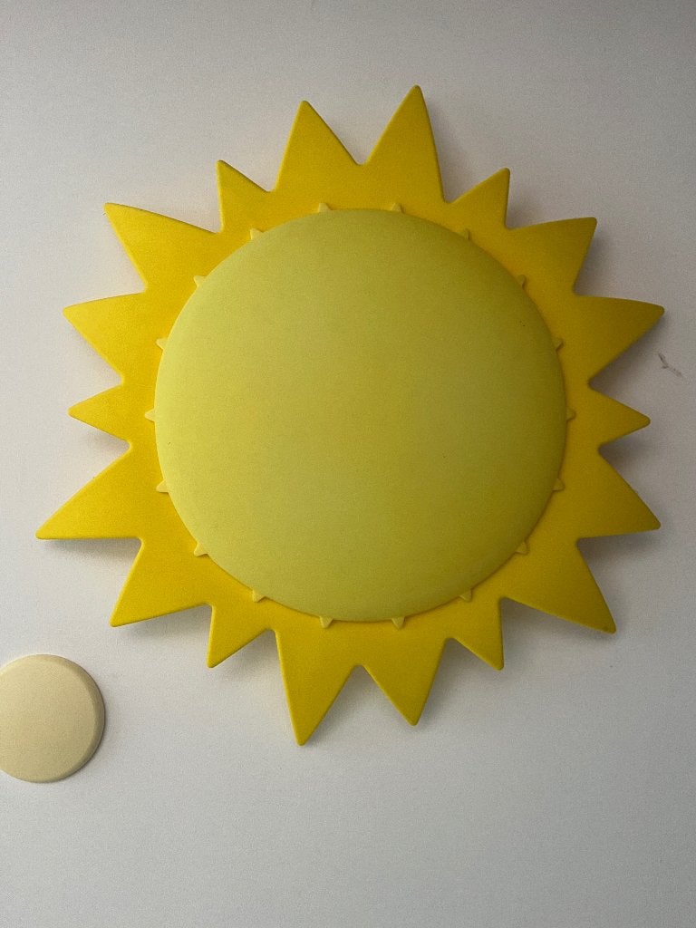 Ikea SMILA SOL – Grote kinderkamer wand / plafondlamp - ZGAN, Ophalen, Inclusief lichtbron, Vintage, Zo goed als nieuw