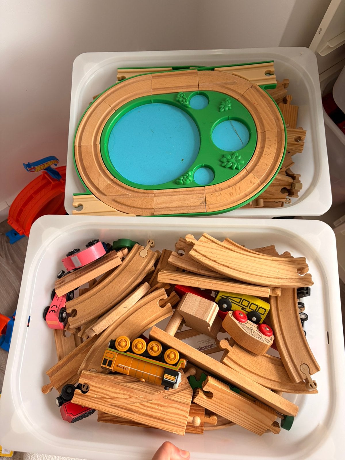 Houten trein, Kinderen en Baby's, Speelgoed | Houten speelgoed, Ophalen, Gebruikt
