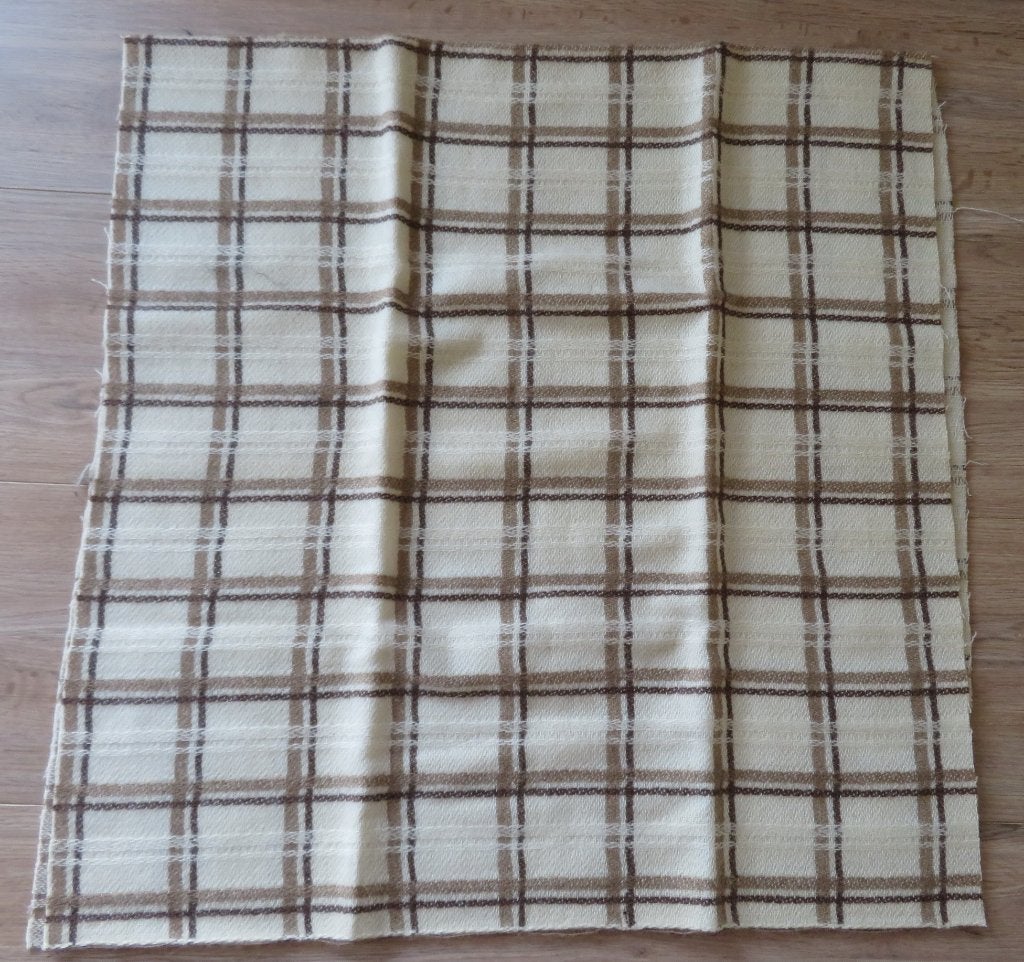 Stof beige bruin retro Vintage, Ophalen of Verzenden, Nieuw, Garen of Naald(en)