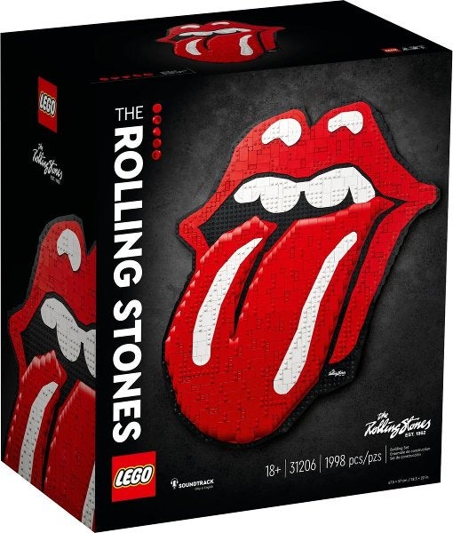 Nieuwe Lego Sculptures 31206  The Rolling Stones, Overige thema's, Lego, Nieuw, Ophalen of Verzenden
