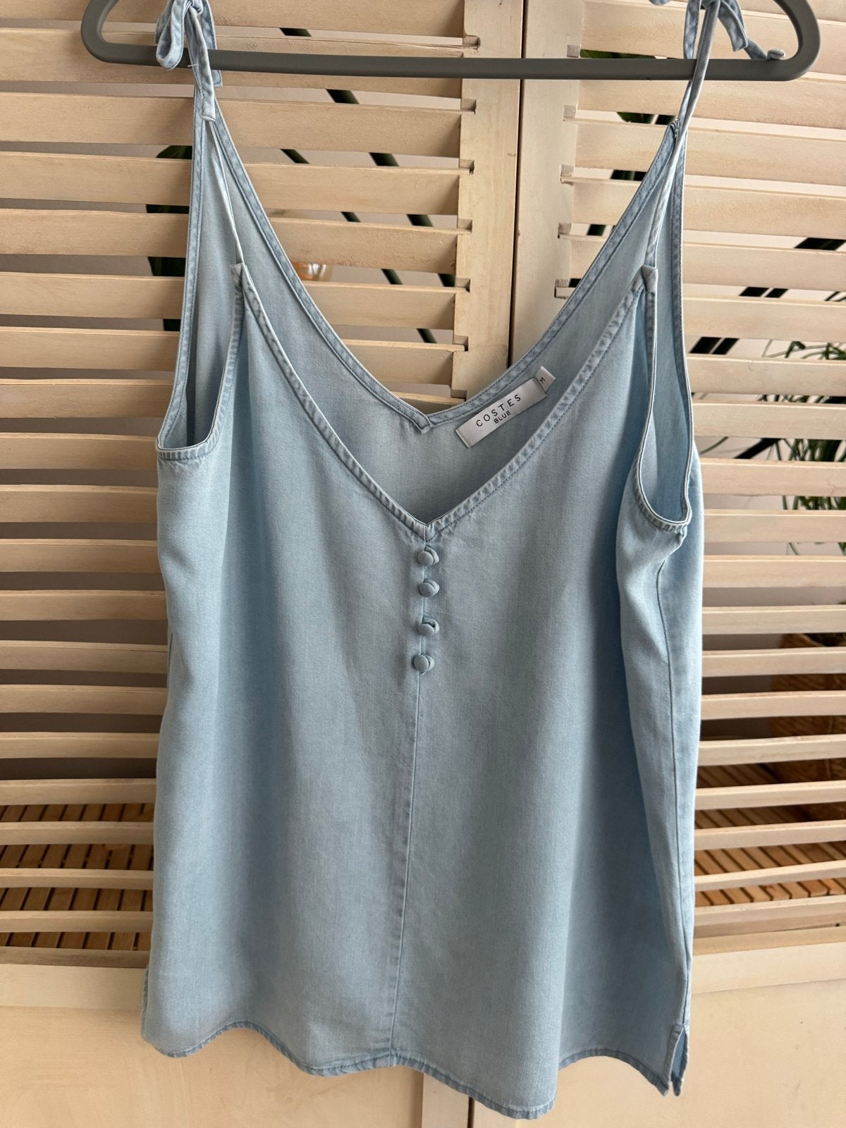 Costes Blue denim top maat M, Maat 38/40 (M), Blauw, Ophalen of Verzenden, Zo goed als nieuw