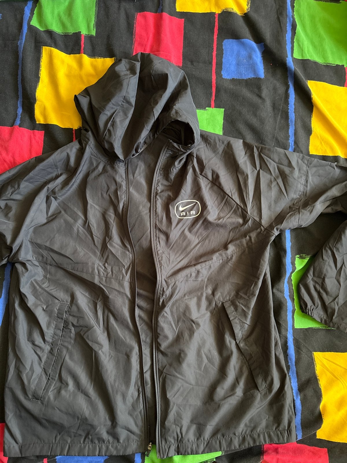 Nike Air Windrunner Jack Maat M Zwart, Ophalen, Zo goed als nieuw, Maat 48/50 (M), Zwart