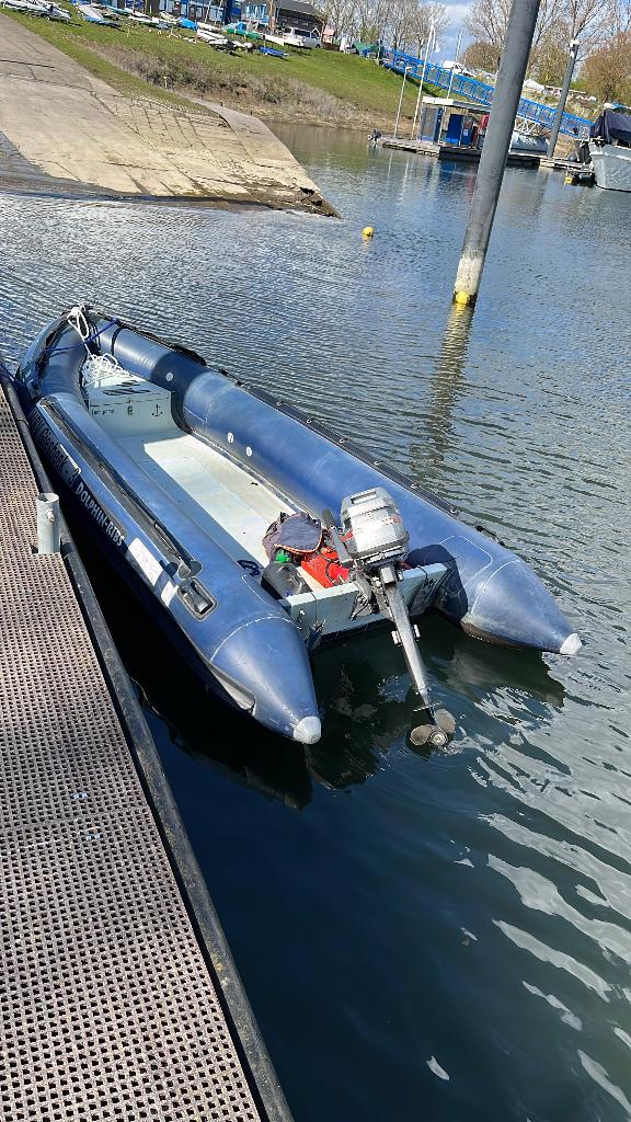 Stingray Rib, polyester v bodem, 8pk, compleet, trailer!, Watersport en Boten, 8 pk, Gebruikt, 4 m, Ophalen