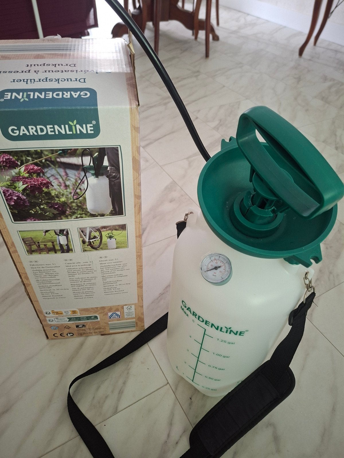 GARDENLINE Drukspuit 5L - Nieuw in doos, Ophalen of Verzenden