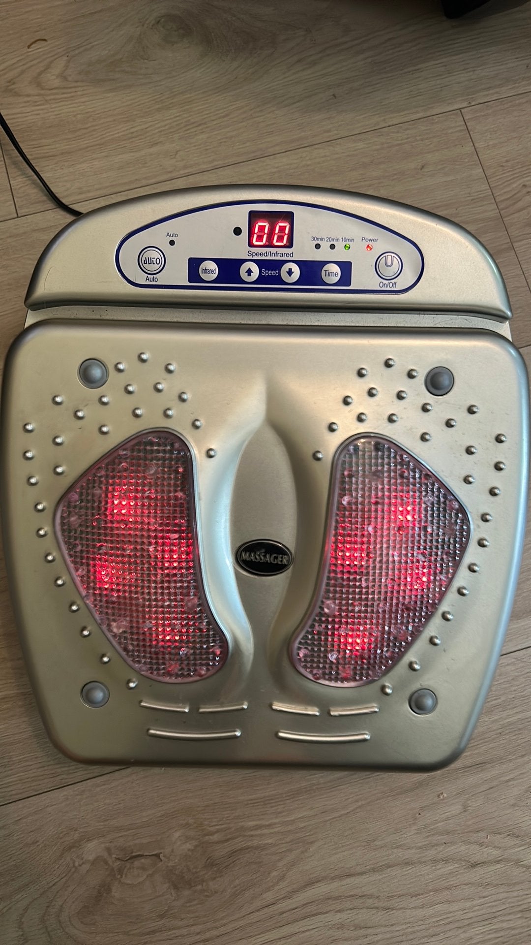 Voetmassageapparaat met infrarood en afstandsbediening, Sport en Fitness, Massageproducten, Ophalen, Gebruikt, Apparaat