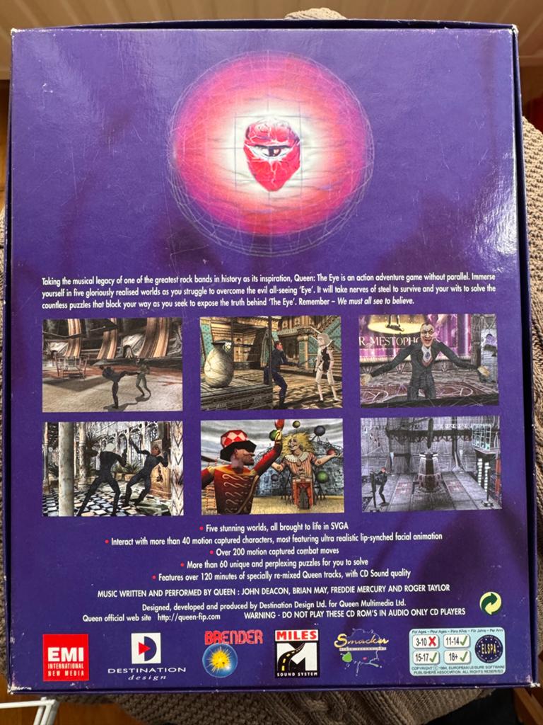 Queen: The Eye - Actie-avontuur PC Game (1998), Avontuur en Actie, Gebruikt, 1 speler, Ophalen of Verzenden