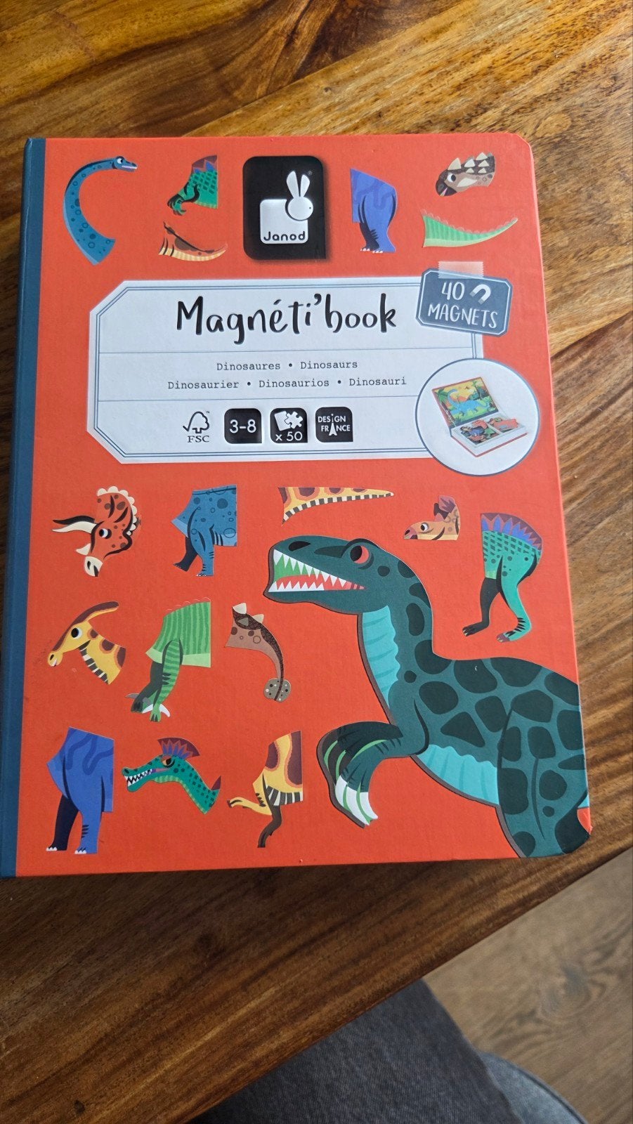 janod magneet puzzel dino, Ophalen, Zo goed als nieuw