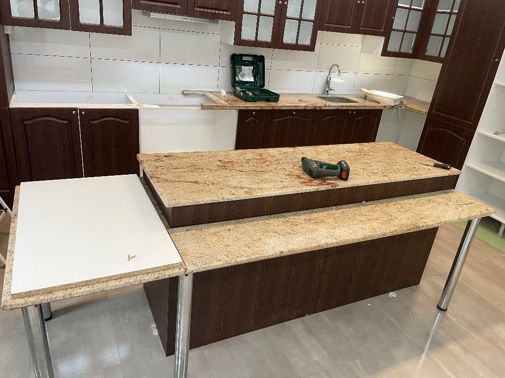 Marmeren platen voor keuken/ badkamer, Ophalen, Gebruikt, 100 tot 150 cm, 100 tot 150 cm
