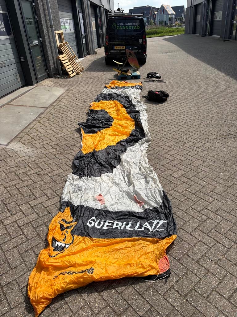 Peter Lynn Guerilla 2 13m complete kite, Ophalen, Gebruikt, Overige merken