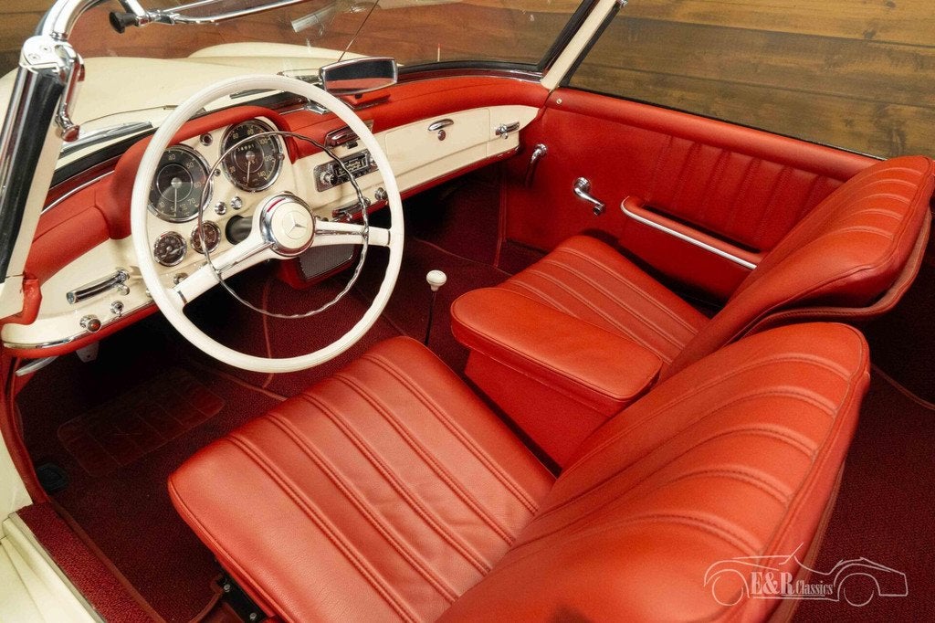 Mercedes 190 SL Cabriolet | 1956, Auto's, Oldtimers, Achterwielaandrijving, Cabriolet, Beige, Handgeschakeld